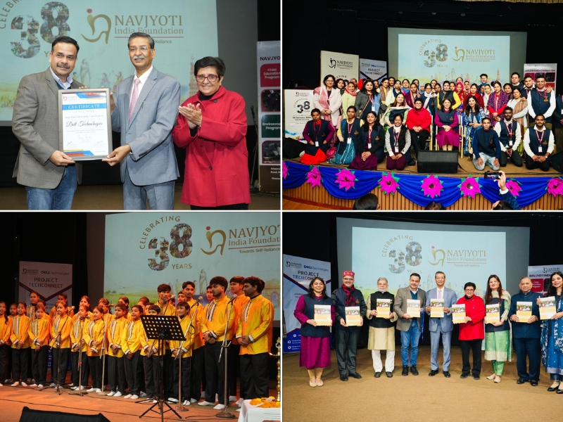 Dr. Kiran Bedi, Founder & Mentor, at Navjyoti India Foundation’s 38th Foundation Day, with Chief Guest Bharat Lal, Secretary General & CEO, National Human Rights Commission